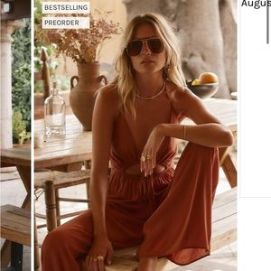 12th Tribe - AUGUSTINE RUST HALTER JUMPSUIT (Worn Once)